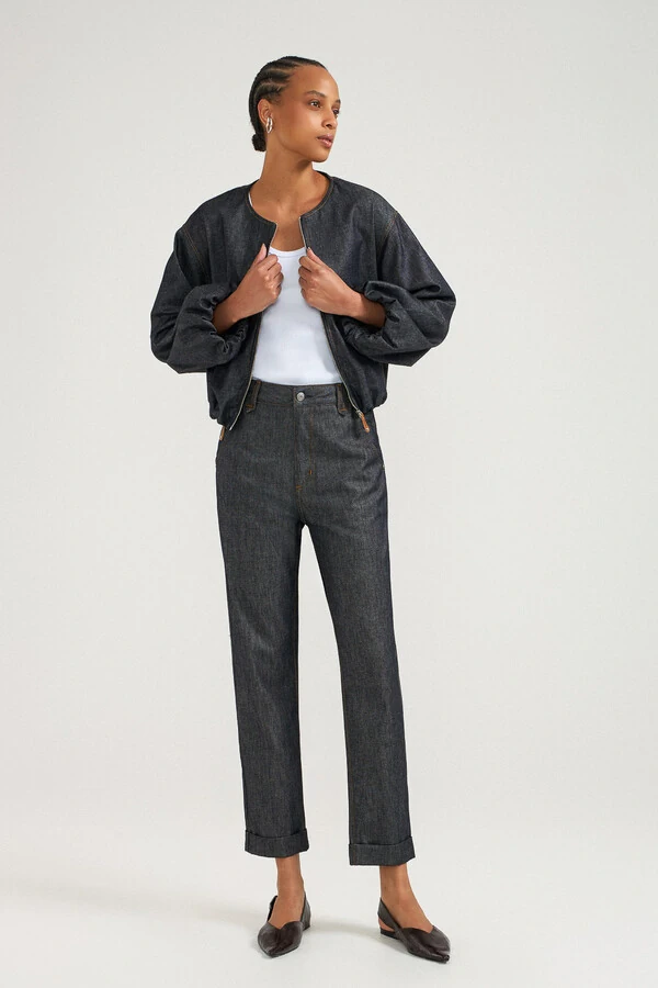 Calça Relaxed No Wash Denim