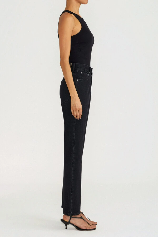 Calça Straight Black Denim