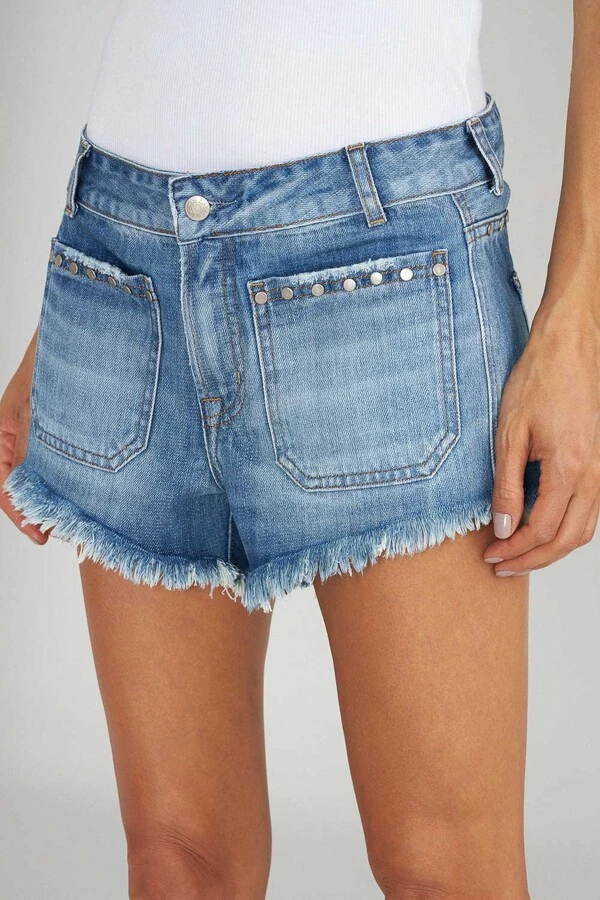 Short Resort 70S Jeans Médio