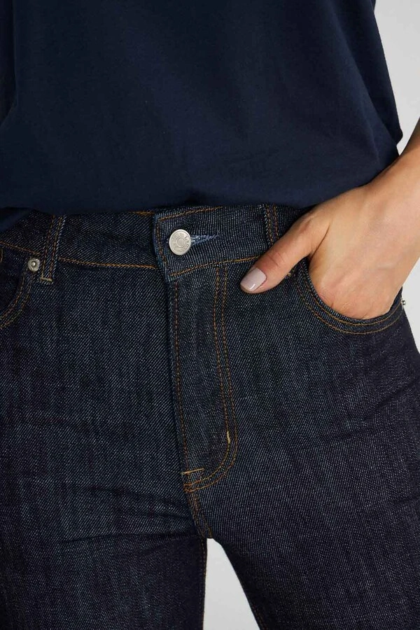 Calça Bootleg Raw Denim