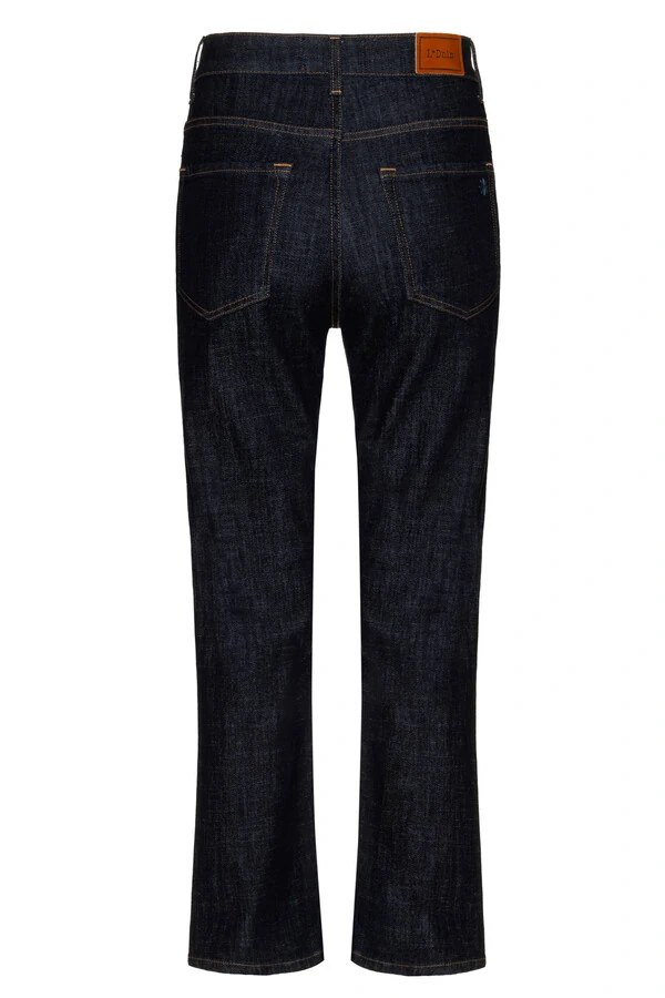 Calça Cropped Zip Raw Denim