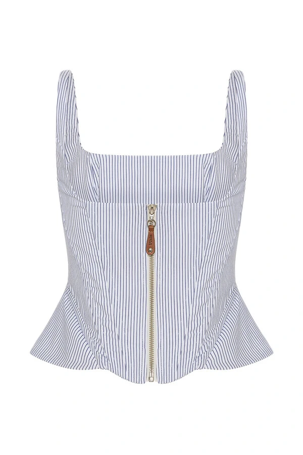 Corset Listrado Marinho