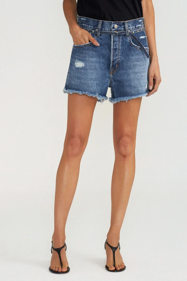 Shorts Loose Jeans Escuro