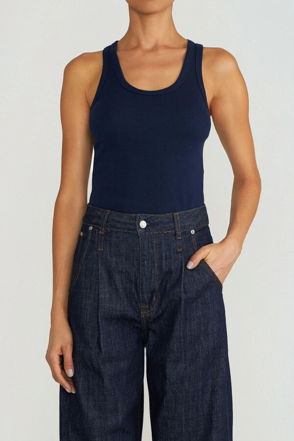 Regata Canelada Marinho