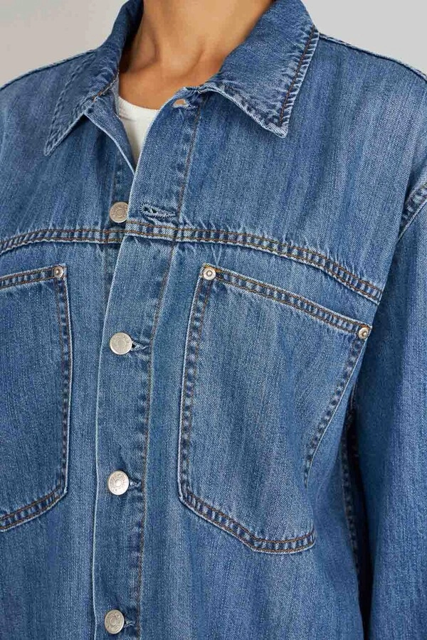 Camisa Jaqueta Daily Jeans Médio