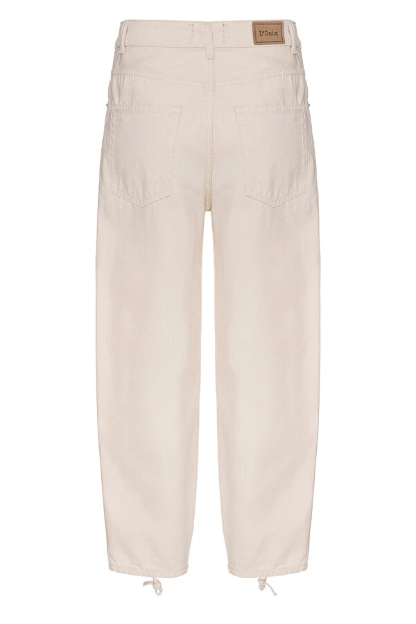 Calça Balloon Trançada Natural Denim