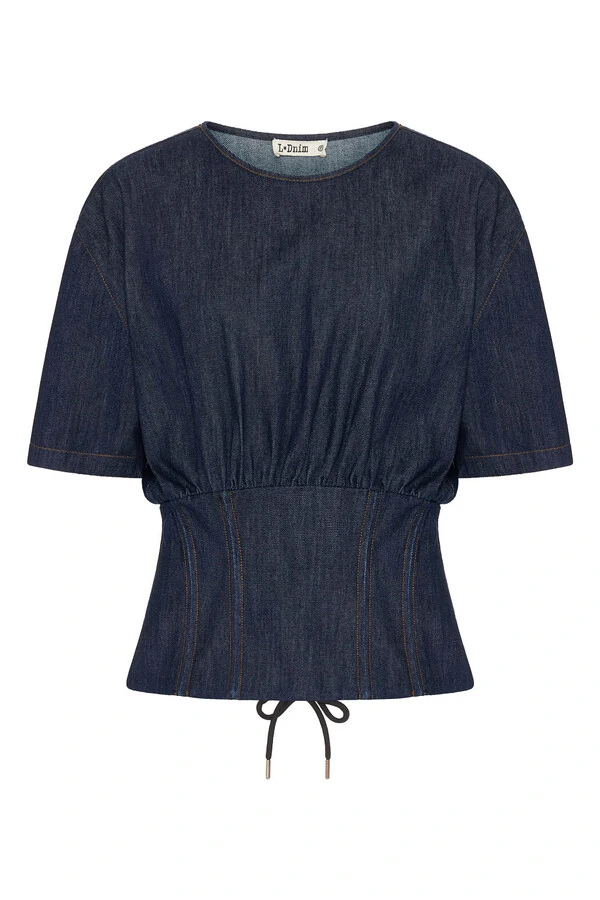 Blusa Corset Raw Denim