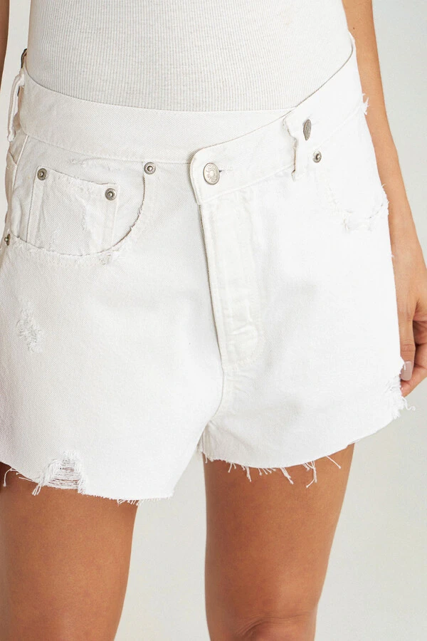 Shorts Crossover White Denim
