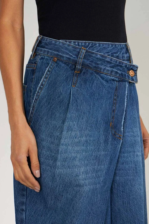 Calça Tailor Crossover Jeans Escuro