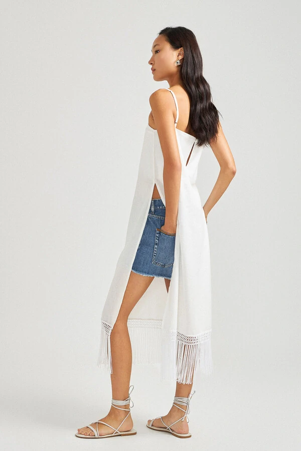 Short Urban Tie Up Jeans Médio