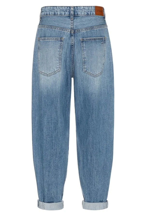 Calça Balloon Jeans Medio