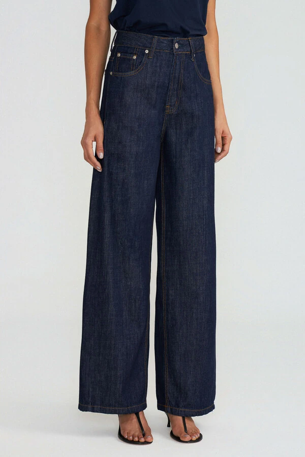 Calça Wide Shift Raw Denim