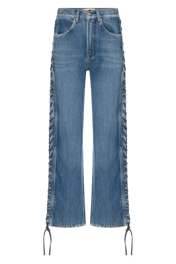 Calça 90'S Laces Jeans Médio