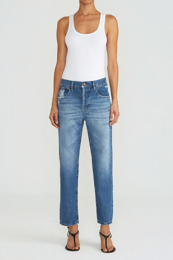 Calça Boyfriend Jeans Escuro