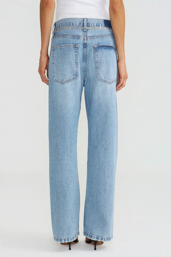 Calça Loose Jeans Vintage