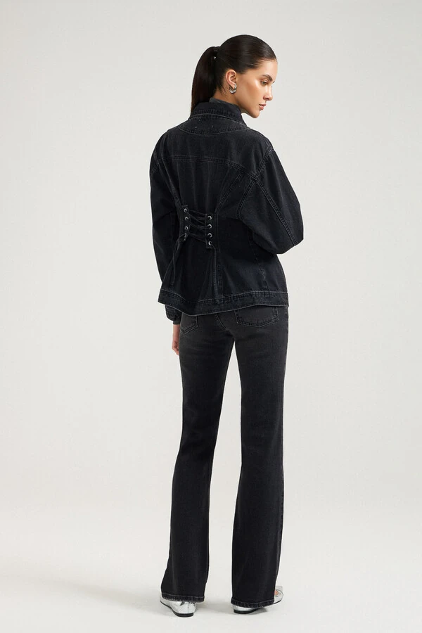 Jaqueta Laces Black Jeans