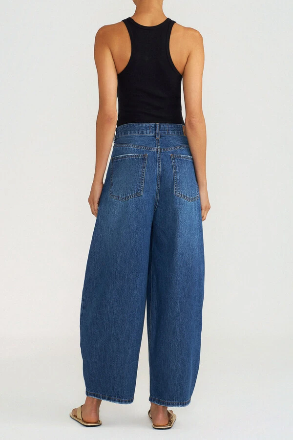 Calça Tailor Crossover Jeans Escuro