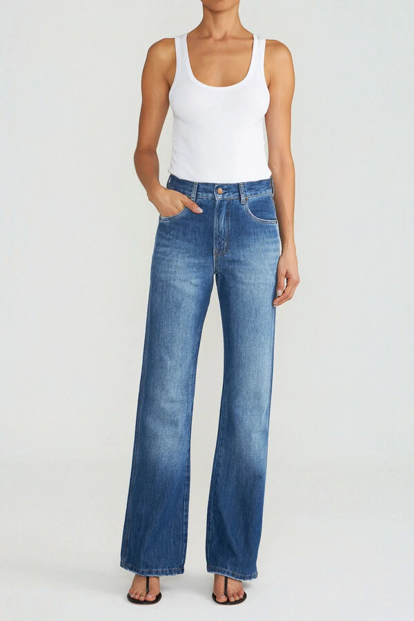 Calça 70'S Jeans Escuro