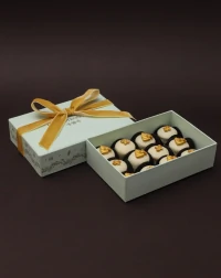 Caixa 12 Mini Pães de Mel com Apliques Rosh Hashaná