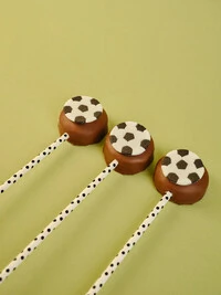 Pirulito Pão de Mel Tradicional com Aplique de Bola de Futebol