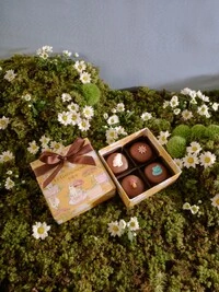 Caixa 04 Pães de Mel Tradicional com Apliques de Páscoa