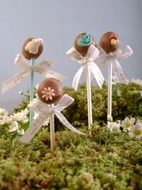 Pirulito Mini Pão de Mel com Aplique de Páscoa