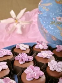 Caixa Bichos 14 Pães de Mel com Flor 3D