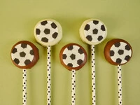 Pirulito Pão de Mel Tradicional com Aplique de Bola de Futebol