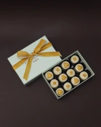 Caixa 12 Mini Pães de Mel com Apliques Rosh Hashaná
