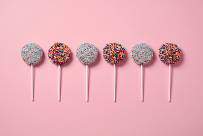 Foto Pirulito Chocolate com Miçangas ou Granulados Coloridos