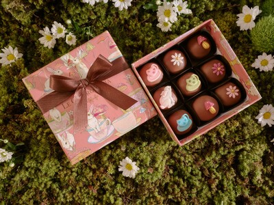 Foto Caixa 09 Pães de Mel Mini com Apliques de Páscoa