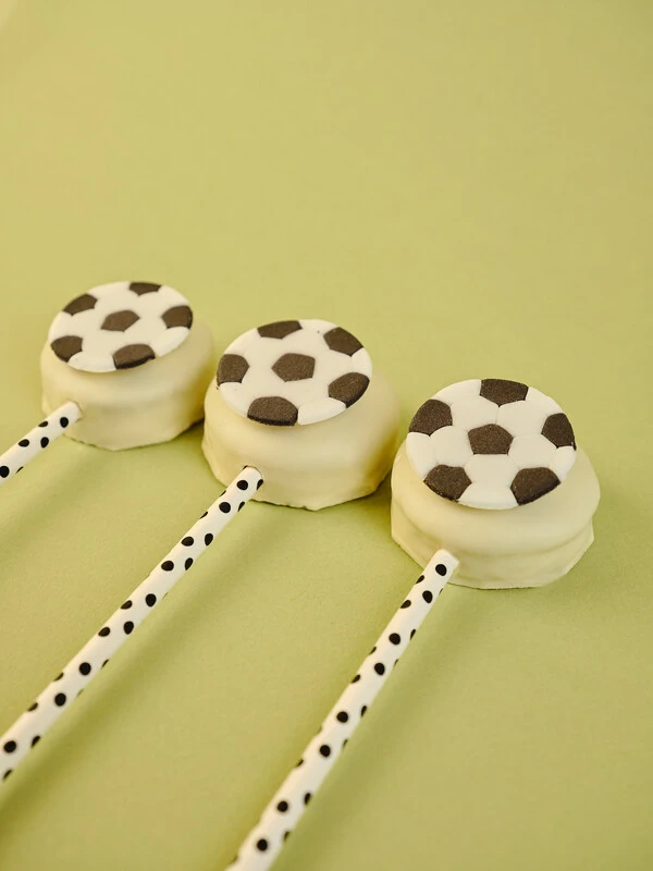 Pirulito Pão de Mel Tradicional com Aplique de Bola de Futebol