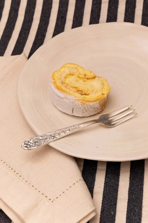 Rocambole Brigadeiro Branco de Natal