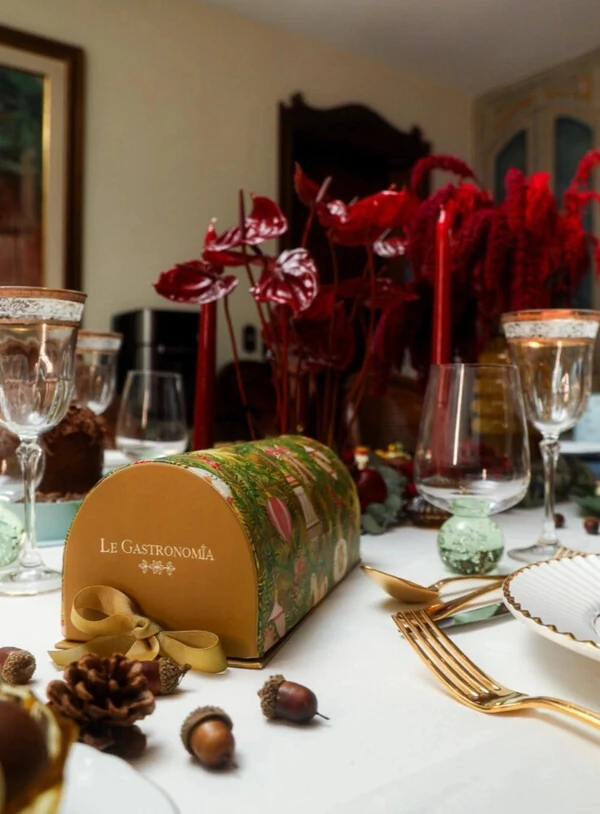 Rocambole Pão de Mel Brigadeiro de Natal