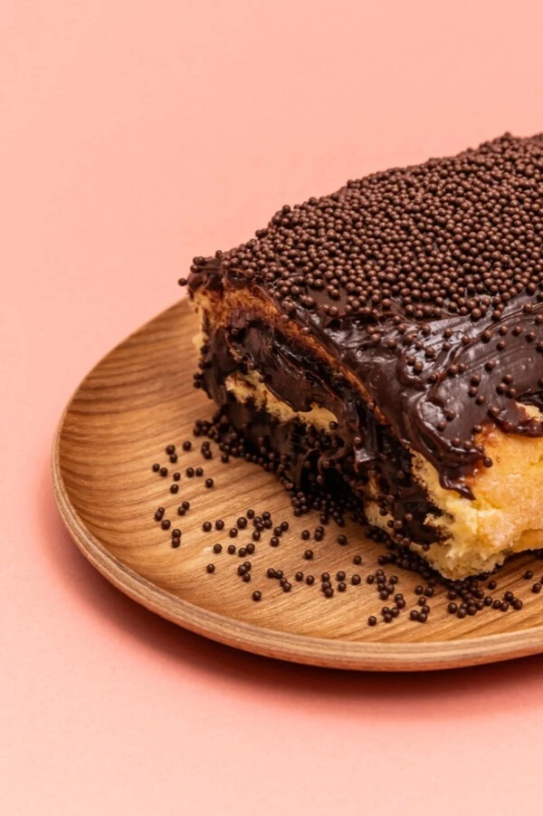 Rocambole Brigadeiro ao Leite de Natal