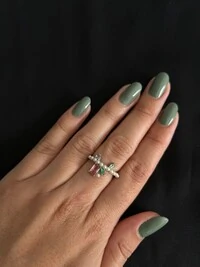 Anel Pérola Colors Palito Prata 925 Ródio