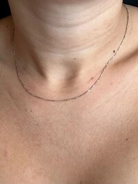 Colar Corrente veneziana 40 cm Prata 925 Ródio