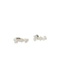 Brinco Ear cuff Flor Zircônia Prata 925