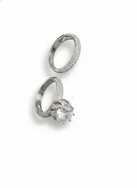 Anel Solitário 2 em 1 zircônia twist Prata 925 Ródio