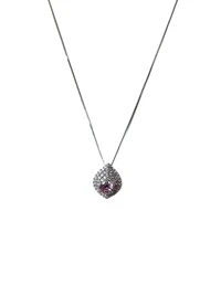 Colar Oval Topázio Rosa Zircônia Prata 925 Ródio