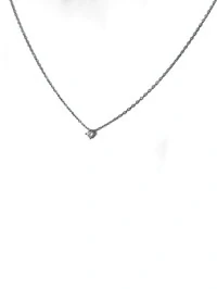 Colar ponto 3 mm zircônia Prata 925 Ródio