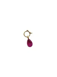 Pingente Gota Ametista Fusion Prata 925 Ouro 18 K