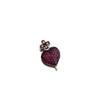 Pingente PIN sagrado coração Prata 925 Ródio