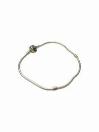 Pulseira Fecho inspiração 20 cm Prata 925 Lisa