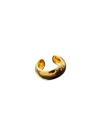 Anel Baulado aberto Prata 925 Ouro18k
