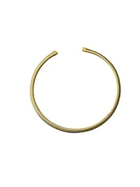Colar Aço cirúrgico M Dourado