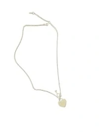 Colar Coração chave Prata 925 Lisa