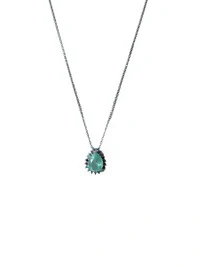 Colar Gota Turmalina Fusion Colors Prata 925 Ródio