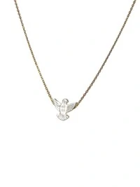 Colar Espírito Santo madrepérola Prata 925 ouro 18 k
