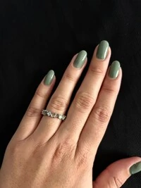Anel meia aliança Colors Verde e Lilás Prata 925 Ródio